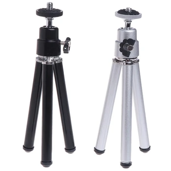 

OOTDTY Super Mini Laser Level Tripod for 1/4 Adapter Laser Holder Metal Aluminum Tripod