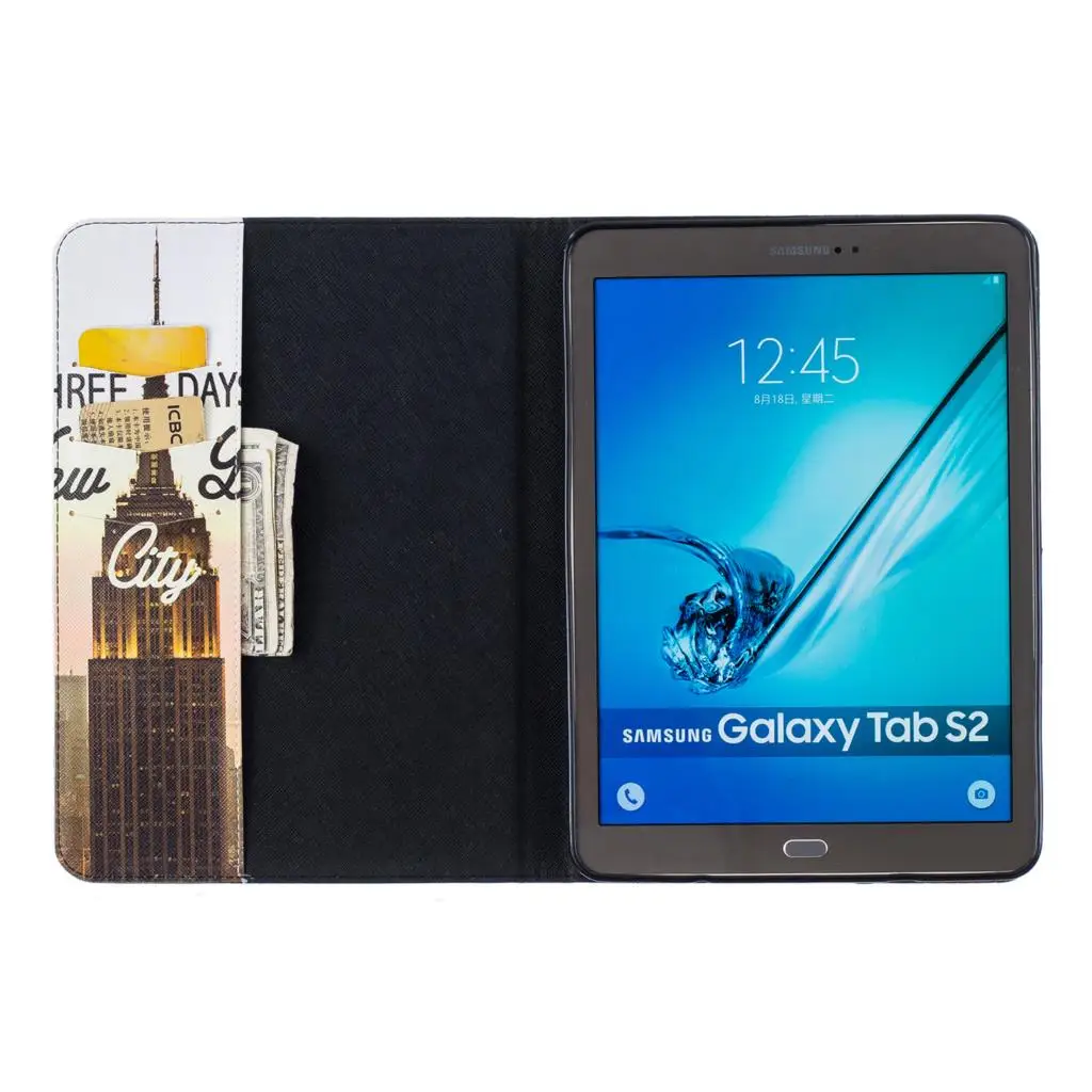 Планшетный ПК чехол для Samsung Galaxy Tab S2 9,7 дюймов T810 T813 T815 T819 SM-T810 SM-T813 SM-T815 крышка из искусственной кожи раскладные чехлы-подставки