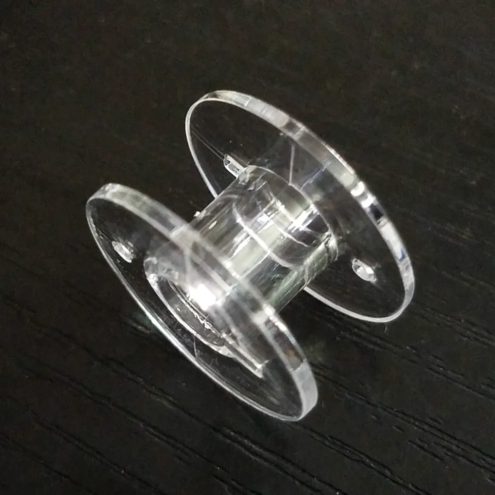 JX-LCLYL 30pcs Style SA156 Transparent Plastic Sewing Machine Bobbins Spool For Brother