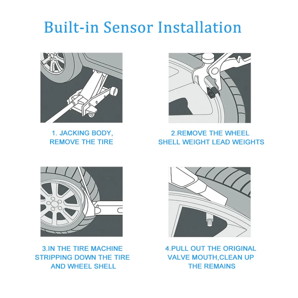 Автомобильный датчик давления в шине диагностический инструмент мониторинга состояния шин для любого автомобиля детектор шин монитор солнечной системы безопасности внутренней сигнализации
