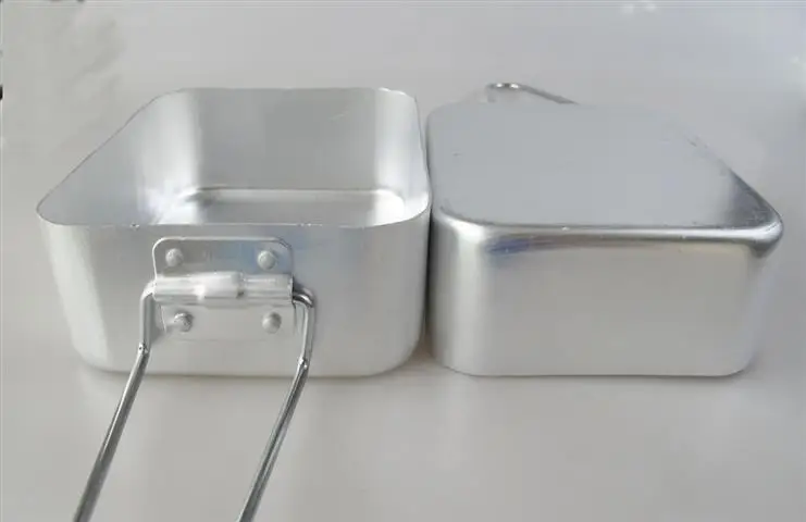 Aluminio kit lío Cook set militar Kit de desastre para cocinar que acampa al aire libre Aluminio kit lío Cook set militar Kit de desastre para cocinar que acampa al aire libre