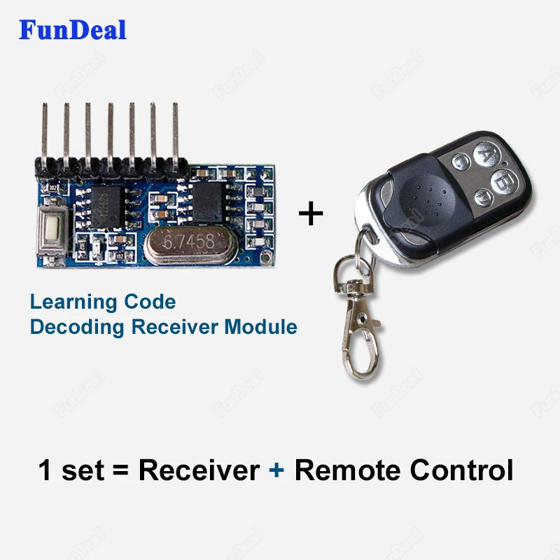 433MHz RF Wireless Receiver 1527 Learning Code Decoder Modul