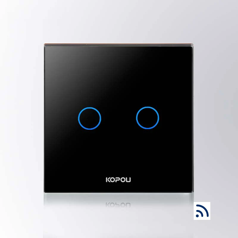 

Free Shipping, UK Standard Remote Touch Switch,2 gang,Wireless RF remote Wall Light Remote Touch Switch,KT002RUK