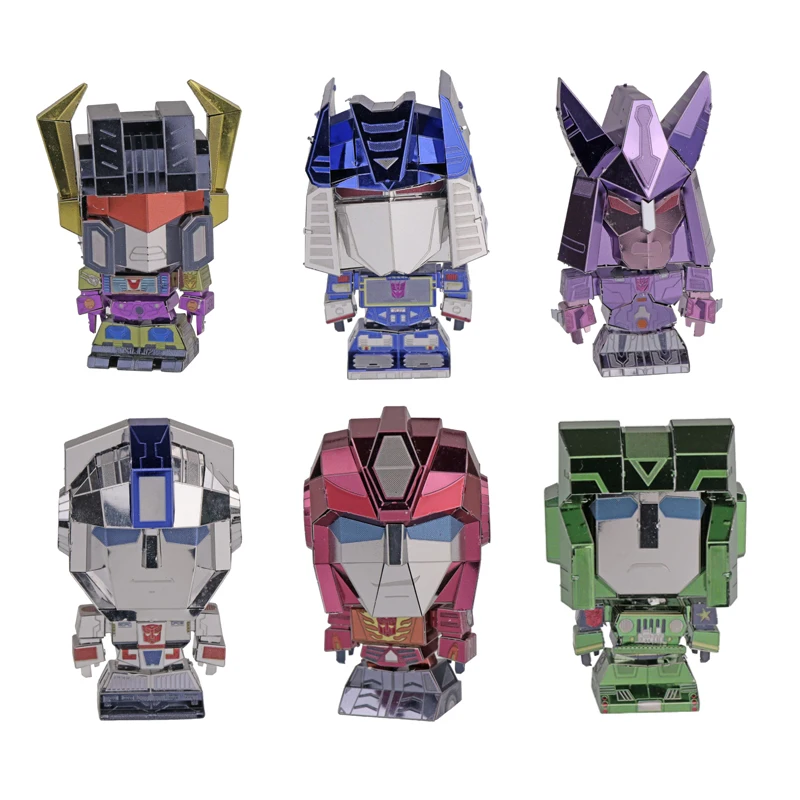 

MU Metal Puzzle TF Q version second with 6/set Model DIY 3D Laser Cut Assemble Jigsaw Toys Desktop decoration GIFT For Audit