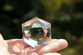 

A++++ Rare 60 Sided Quartz Rock Crystal Carving ART 70g