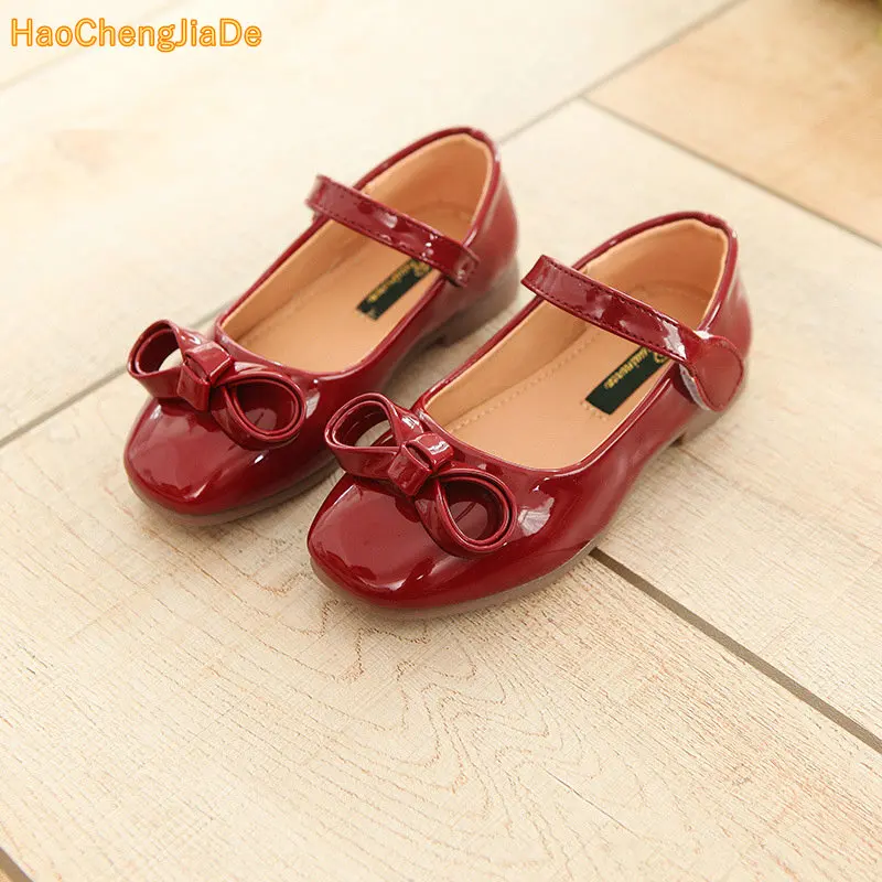 

Children Girls Princess Leather Shoes Fashion Girls Baby Bow Diamond Leisure Shoes Kids Student Sneakers Dance Shoes