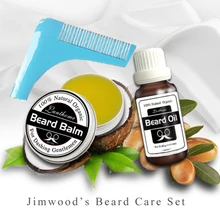 Натуральное органическое масло для усов, воск для бороды, бальзам для выпадения волос, продукты для ухода за ушами, рост бороды, крем-расческа, набор