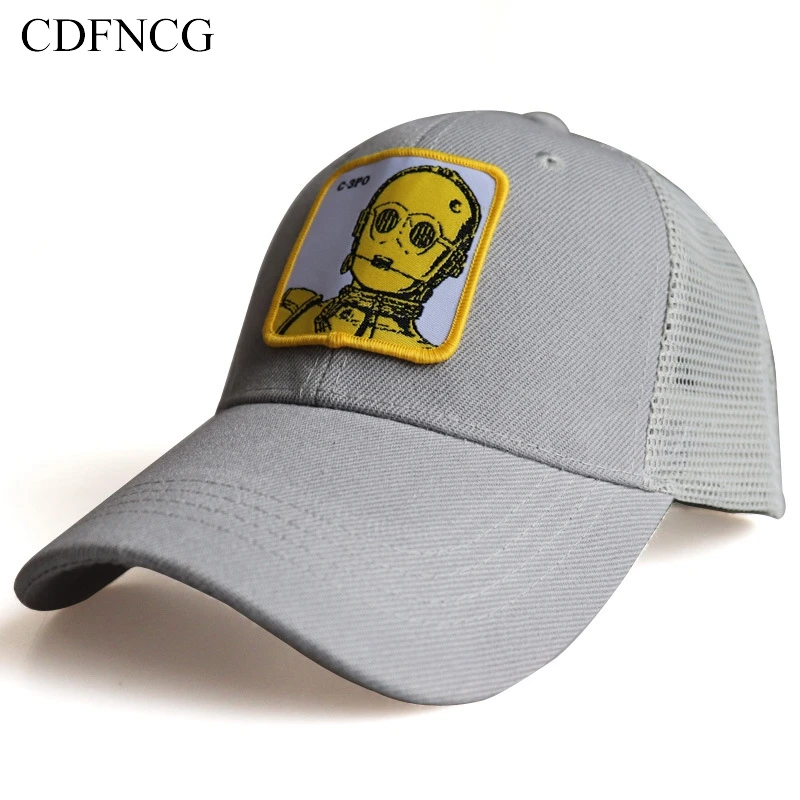 CDFNCG 2019 Звездные войны вышивка C 3PO робот дышащая бейсболка повседневная хип хоп