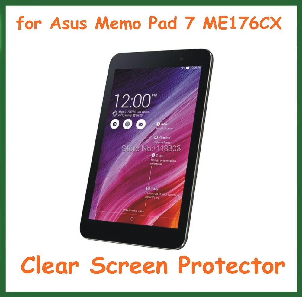 5 шт. Ультрапрозрачная Защитная пленка для экрана Asus Memo Pad 7 ME176 ME176C ME176CX дюймовый