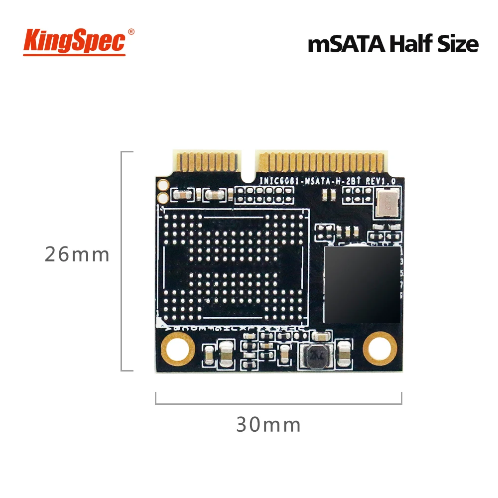 Kingspec SSD mSATA halbe größe 1TB SSD 500GB Mini SATA Festplatte Interne Solid State Drive Festpla