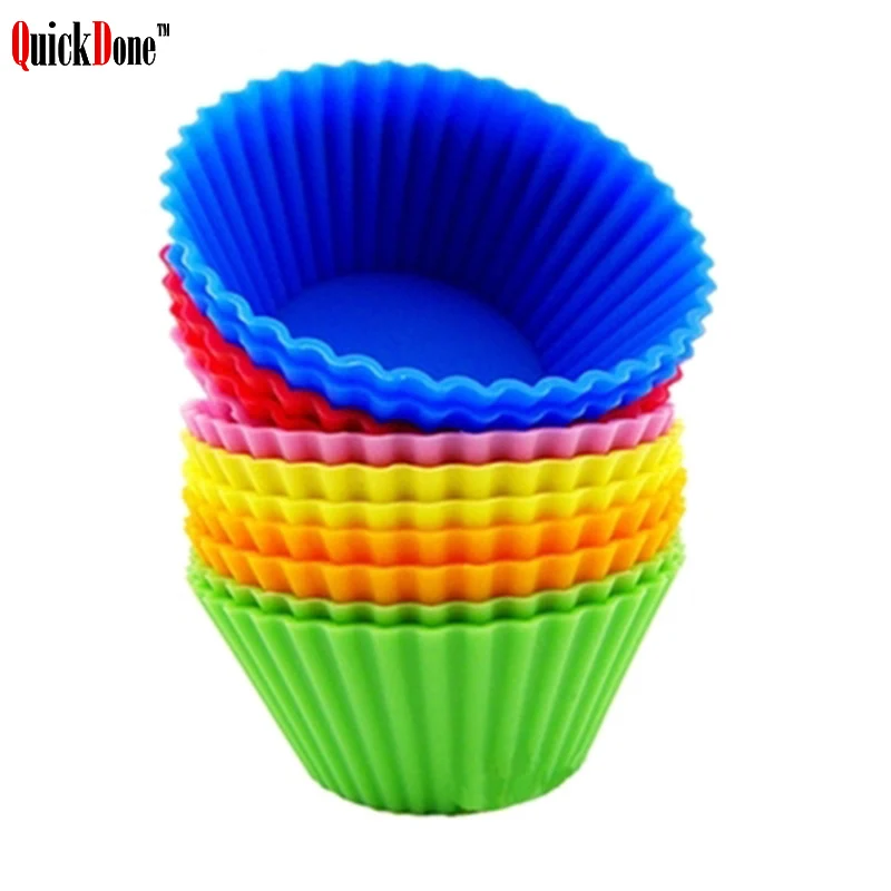 12 шт. Силиконовые Формы для кексов маффинов|mold for|jelly moldcup mold |