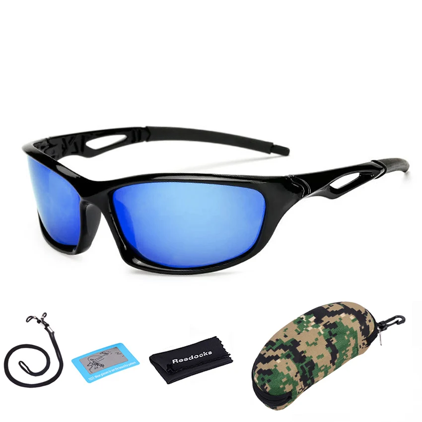 Новые уличные спортивные солнцезащитные очки Для мужчин Для женщин поляризационные Восхождение походные очки UV400 Ночное видение Кемпинг водительские очки для рыбалки - Цвет: H06 with box