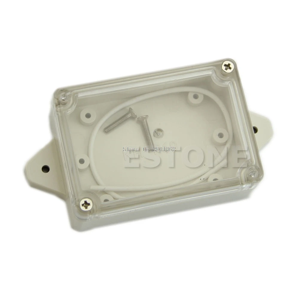 

Plastic Waterproof Clear Cover Electronic Project Box Enclosure Case 85*58*33MM -B119