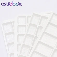 Couture & tissu cristal verre strass blanc plastique carré treillis stockage protecteur cristal sécurité stockage Rivoli Drop