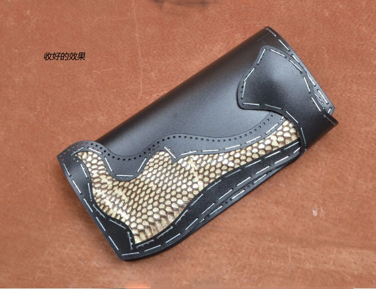 DIY Animal Skin Patch Wallet Sewing PVC Template leather sewing kit,leather craft template,sewing template