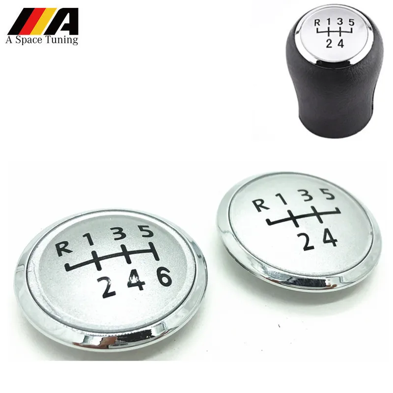 5/6 Speed Gear Shift Knob Stick Cover Cap Emblem Badge For Volkswagen VW Transport T5 T5.1 Gp