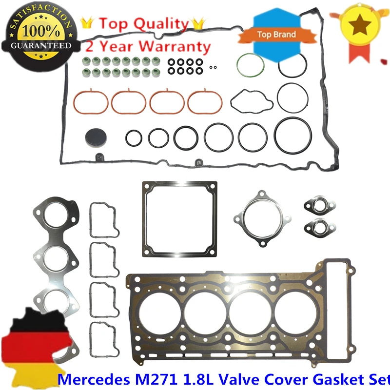 

Head Valve Cover Gasket Set for MERCEDES W203 C230 W204 W211 1.8L M271 M 271 Engine