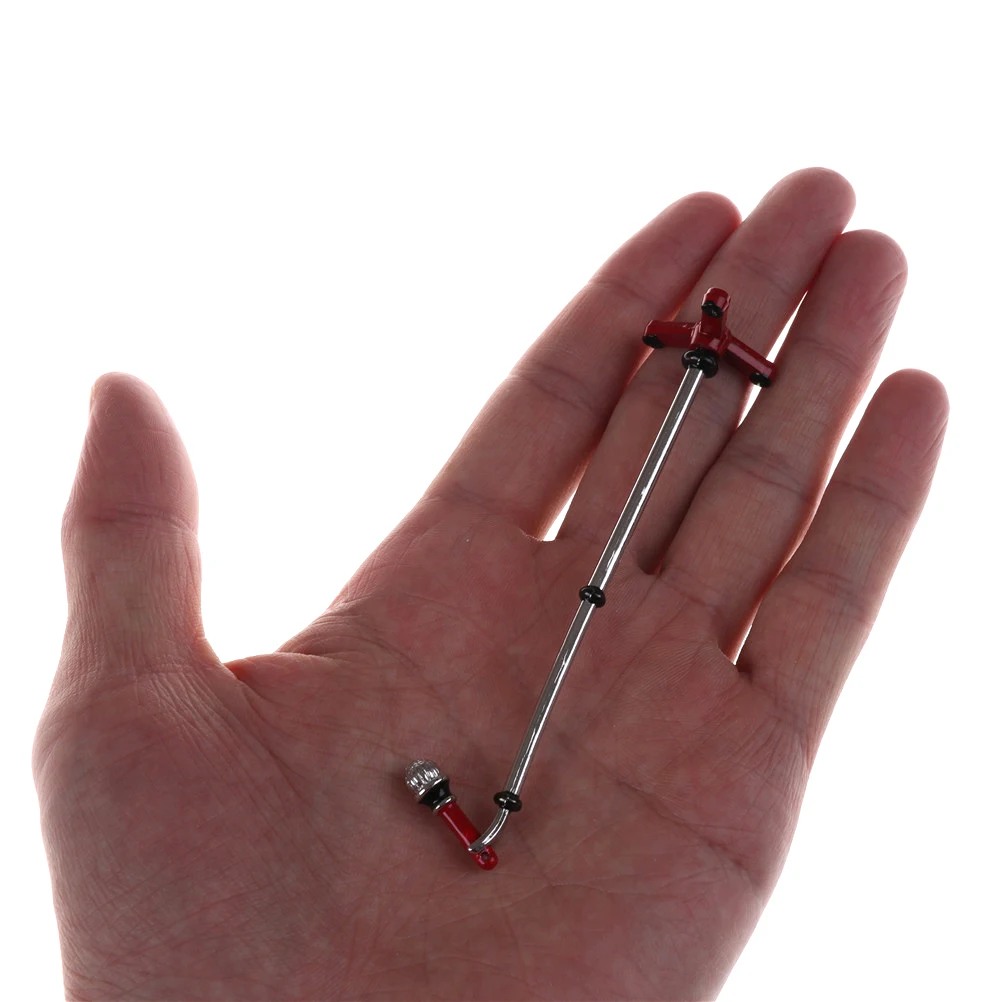 Cute Mini Metal Microphone Model 1:12 Doll House Dollhouse Miniature Furniture Accessories Cute Mini Metal Microphone Model 1:12 Doll House Dollhouse Miniature Furniture Accessories