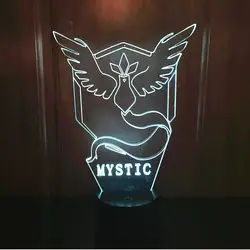 Новый карманный серии 3D Мистик свет красочный сенсорный светодио дный светодиодный визуальный свет подарок атмосфера настольная лампа