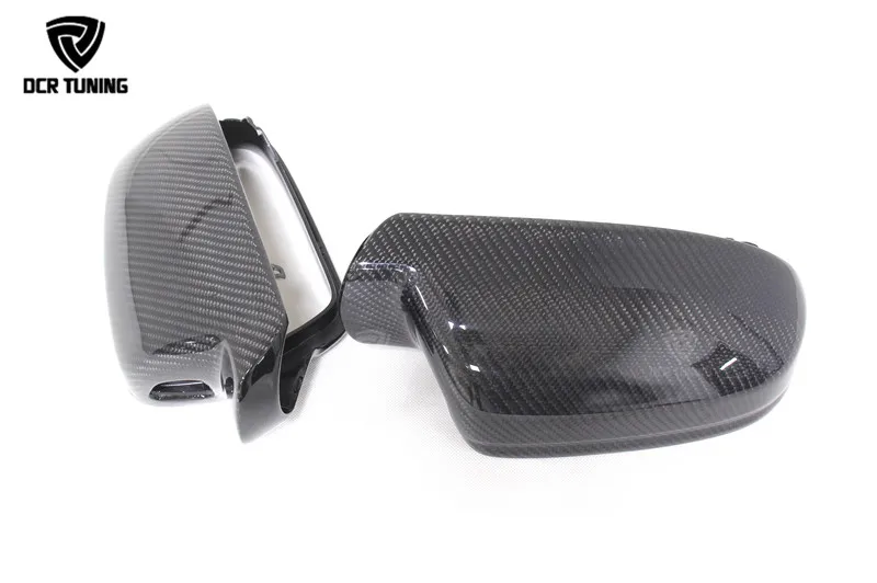Estilo de Substituição para Audi Lateral de Fibra de Carbono a4 a5 a6 s5 s3 q3 b8 B8.5 b9 a4 s4 a5 s5 Rs5 2008 up Vista Traseira Espelho Tampas 15 side view mirror