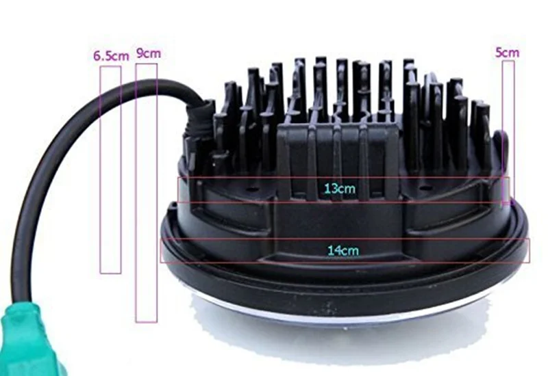 H4 мотоциклетная фара 5 3/" 5,75" мотор Bluetooth дистанционный круглый RGB светодиодный налобный фонарь DRL для Harley Softail Dyna Sportster