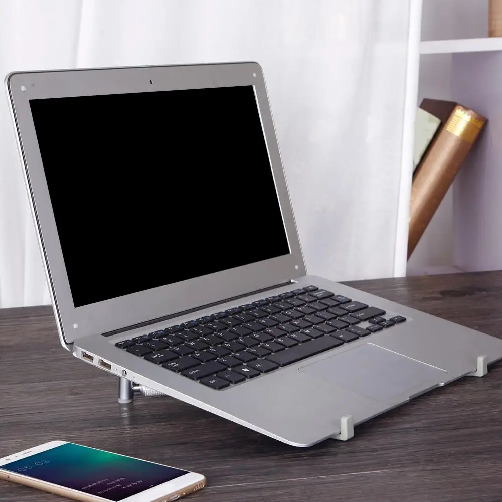 

Notebook Laptop Portable Adjustable Ergonomic Cooling Riser Mount Table Stand