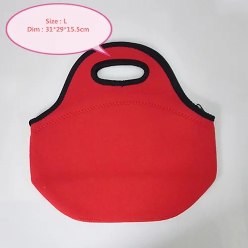 Неопреновый термальный Ланчбокс lancheira bolsa de franja, Термосумка bolsa termica, сумки для ланча с изоляцией для женщин, ALB394D - Цвет: 20 red 2