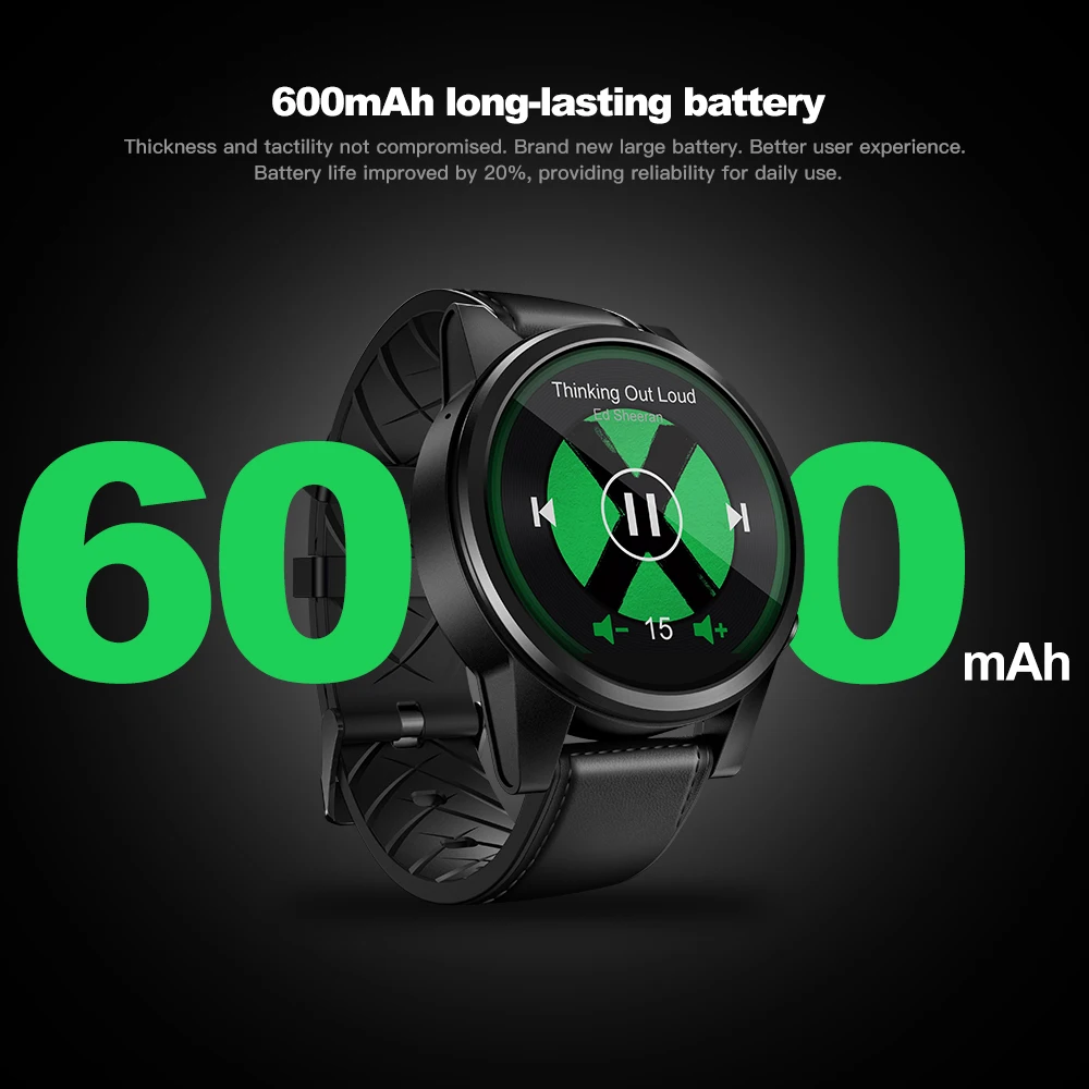 Zeblaze Thor 4 PRO Смарт часы для мужчин 4G 1 6 дюймов gps/ГЛОНАСС четырехъядерный 16 Гб 600 мАч