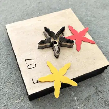 

star sun flower DIY leather craft cup board mat pad inlay jigsaw die cutting knife mould hand machine punch tool set