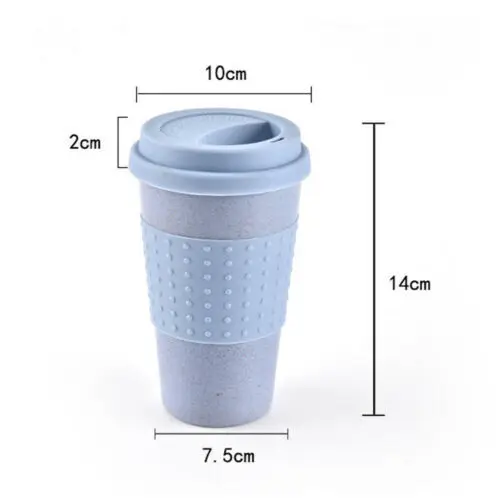 Открытый путешествия кофейная чашка Складная многоразовая силиконовая бутылка для воды кружка 300 мл 3 цвета Пшеничная солома