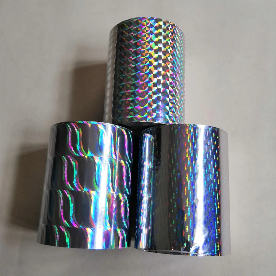 낚시 루어용 핫 스탬핑 호일, 핫 프레스, 열 스탬핑 필름, 좋은 품질의 호일, 홀로그램 호일, 8cm x 120m, 2 롤