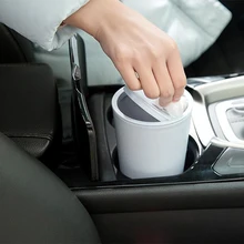 1 шт. Мини Автомобильный ящик контейнер для мусора органайзер для хранения мусорное ведро труба настольные компьютеры покрыты кухня гостиная интерьерные аксессуары