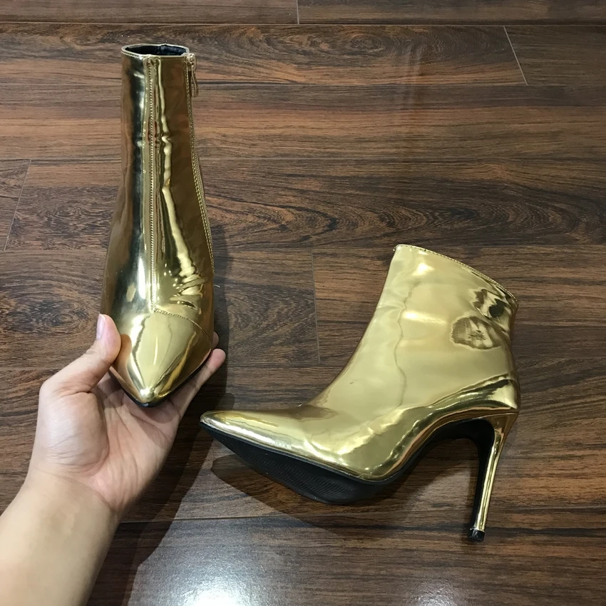 Skup Najnowsze kobiety buty sexy wysokie obcasy botki dla kobiet futro buty ocieplane zimowe i jesienne buty damskie plus rozmiar 4  11