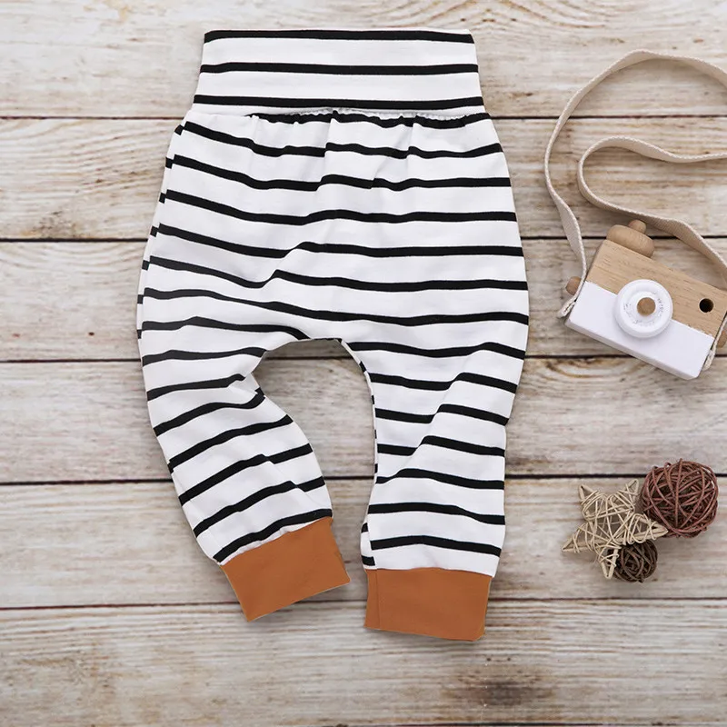 Toddler Infant Baby Girls Clothes Autumn Tracksuit Striped Printed Hooded Sweater+Leggings Pants Outfit Set 0-24M