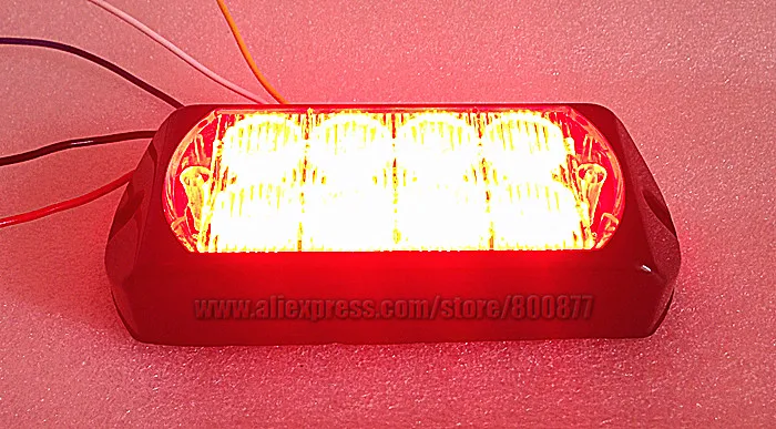 LED surface mounting light for car, LED warning Light, 8*3W LED, 26 flash, DC12/24V, synchronication function, LED grill light house alarm keypad