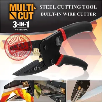 

3 In 1 Cutter Multi Tool Pliers Hand Tools Garden Pruning Multi-function Pliers Power Cutting Tool with Built-in Wire Cutters