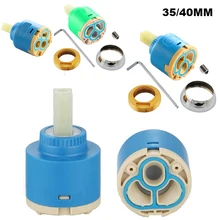 35/40 мм Керамика диск Пластик душевой смеситель кран смесителя для внутреннее ядро замены картриджа с фитинг винт Ванная комната аксессуар