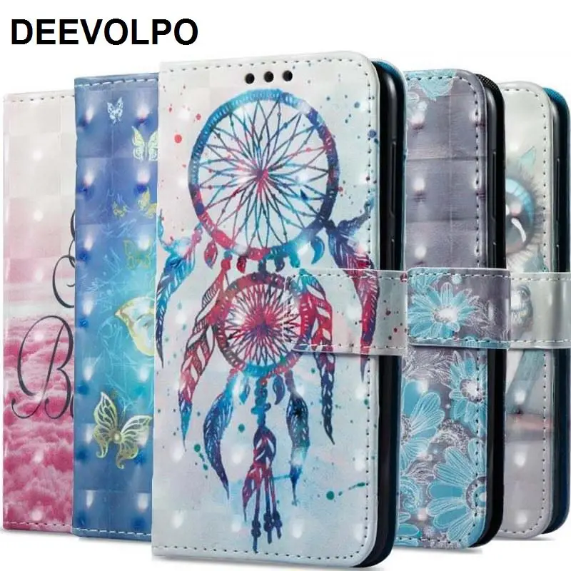 

Phone Case For Fundas Samsung Galaxy A6 A7 A8 J4 J6 Plus J7 J8 J3 J2 2018 Wallet Cover Flip Leather Flower Ghost Skull Capa D03G