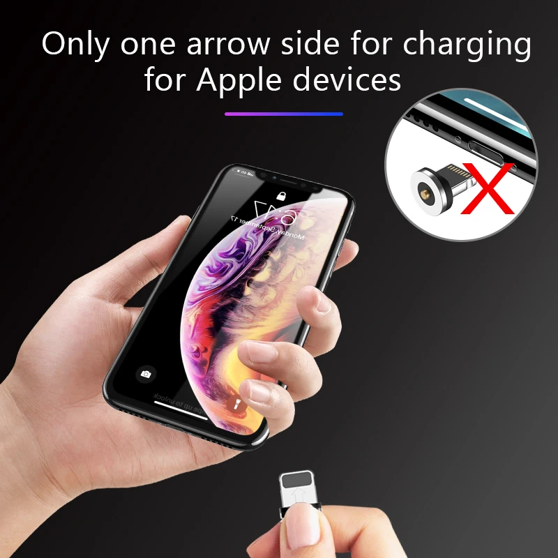 ! Магнитная зарядная подставка ACCEZZ держатель для iphone 8 7 Plus X XS 11 Pro Type C Micro USB Samsung Huawei