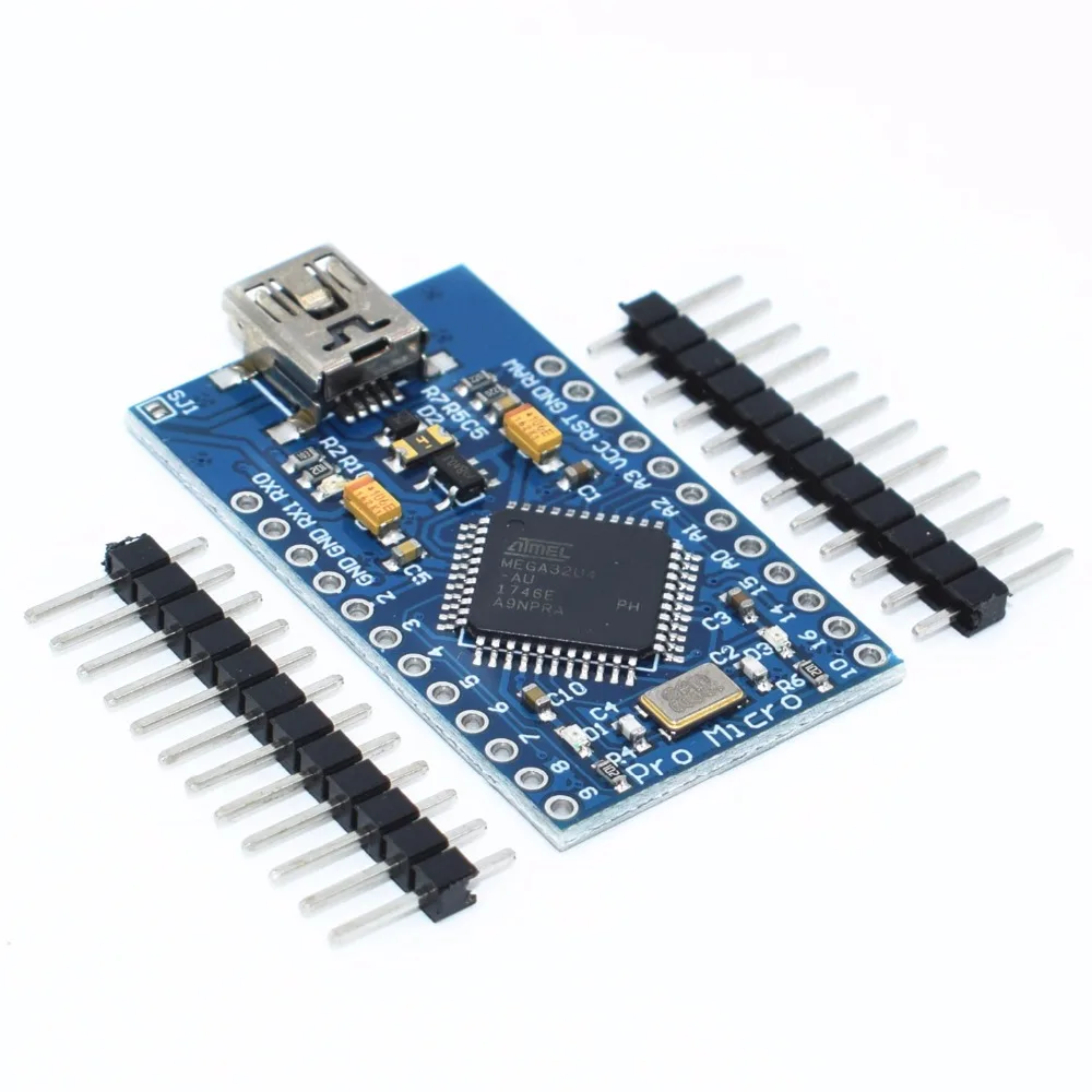 10 шт. Mini USB ATmega32U4 Pro Micro 5 в 16 МГц модуль платы Leonardo ATMega 32U4 контроллер Pro-Micro замена Pro Mi