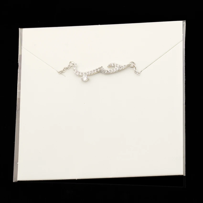 Cute Crystal Love Arabic Necklace Micro Pave Cubic Zirconia Rune Pendant Arabian Ethnic Jewelry Spiritual Best Friend Gift Whole