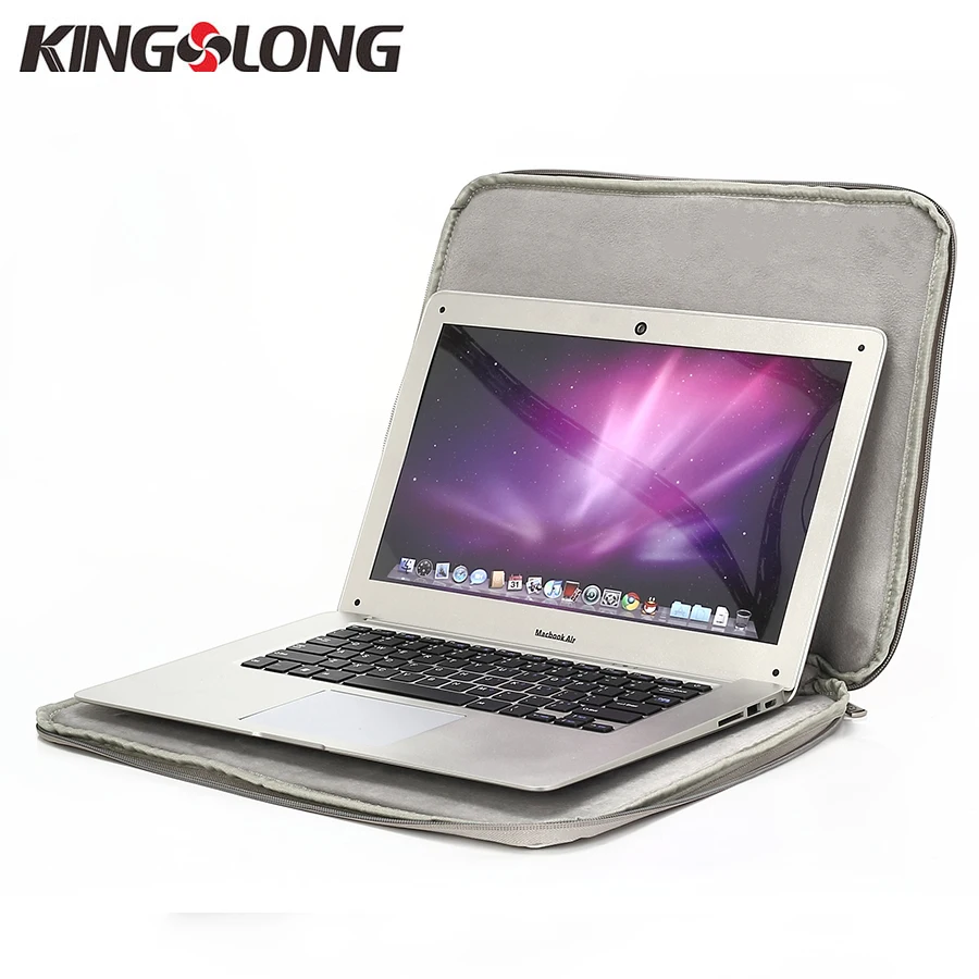 KINGSLONG محمول حقيبة حقائب لينة الكمبيوتر المحمول حقيبة 13.3 بوصة 15.6 بوصة 17.3 بوصة الأعمال حقيبة كمبيوتر محمول حالة KLM11GR-4