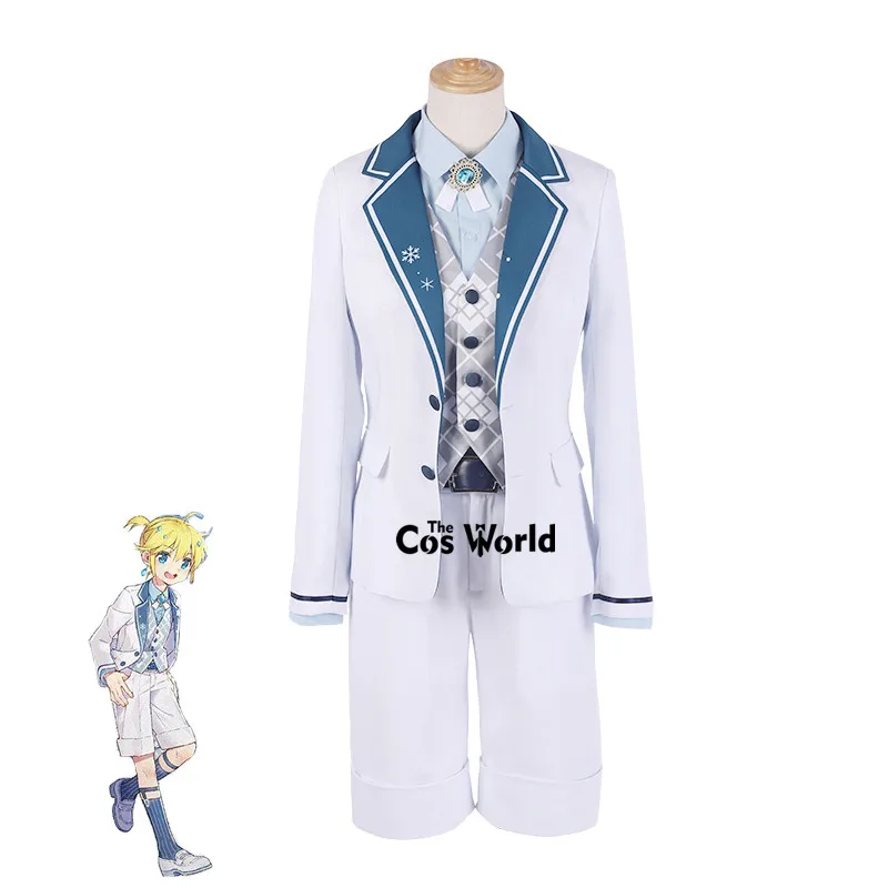 

2019 Snow Miku Vocaloid Kagamine Len Shirt Vest Coat Pants Uniform Outfit Anime Cosplay Costumes