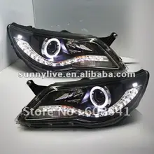 Для VW Tiguan светодиодный налобный фонарь angel eyes 2010 V1 type