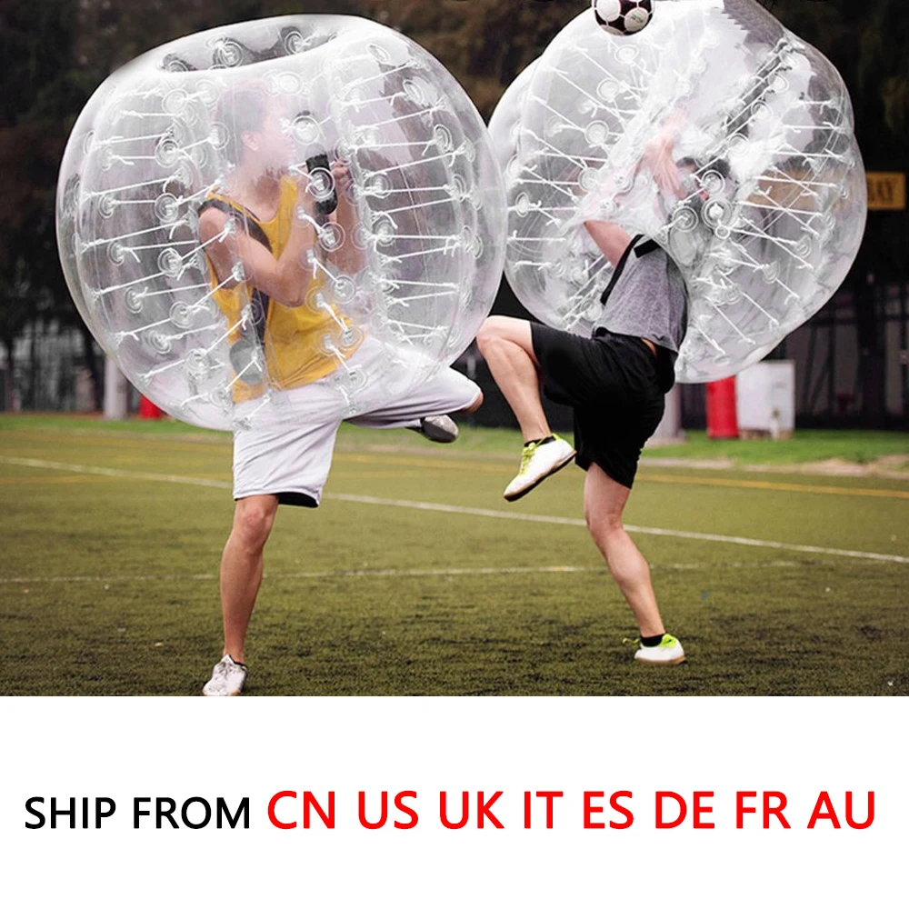 

1.2m Diameter PVC Inflatable Bubble Collision Bumper Buffer Ball Human Knocker For Adult Outdoor Sport Game Free Shipping