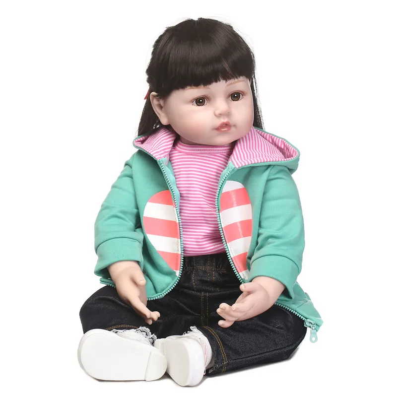 

Lifelike girl doll reborn silicone vinyl reborn baby dolls for children gift newborn bebe princess toddler reborn bonecas