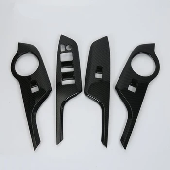 

For TOYOTA C-HR 2017 Right Hand Drive 4PCS ABS Chrome Car Interior Door Window Lift Glass Switch Buttons Cover Trim Moldings