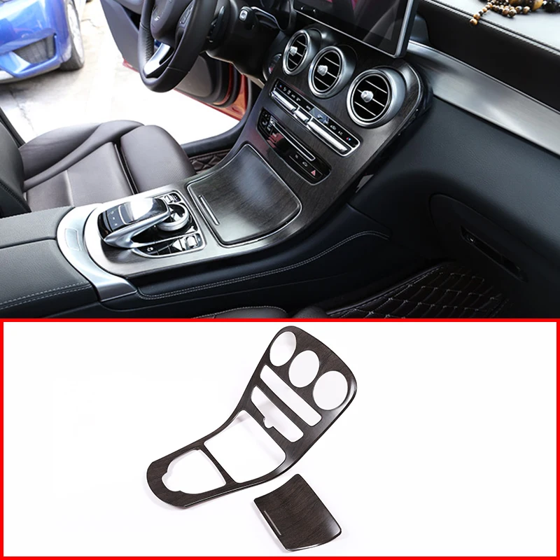 

Oak Wood Color ABS Central Control Decorative Panel Trim for Mercedes Benz C-Class W205 GLC-class X253 2015- 2018 free shipping