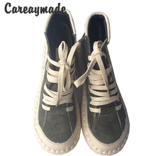 Careaymade/Лидер продаж; Новинка; ручной работы; Верхний слой из натуральной кожи; Прошитые бархатные женские Ботинки martin