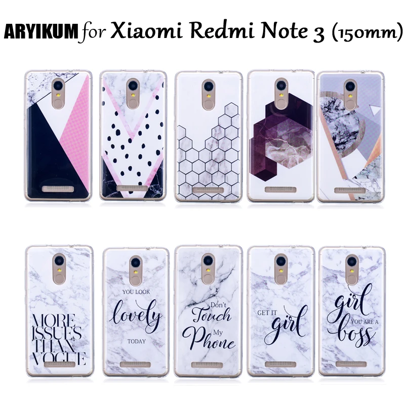 ARYIKUM For Xiaomi Redmi Note 3 Pro Prime Case 150 mm Silicone Fashion Marble Stone Phone Cover Xiomi Xaomi |